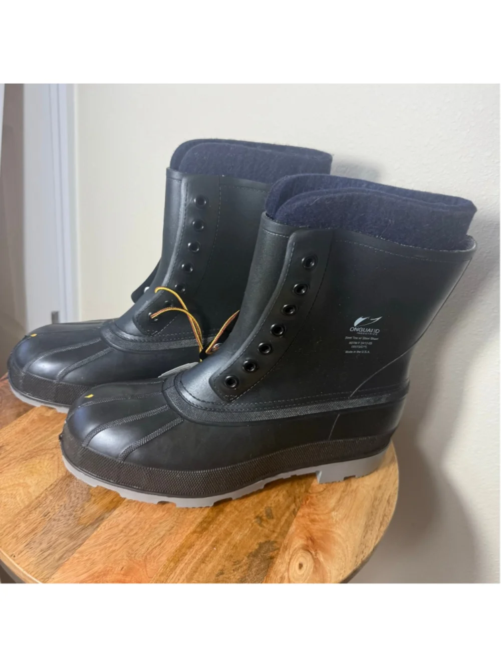 Men's ONGUARD INDUSTRIES Black Steel Toe Rain & Snow Boots Size 12